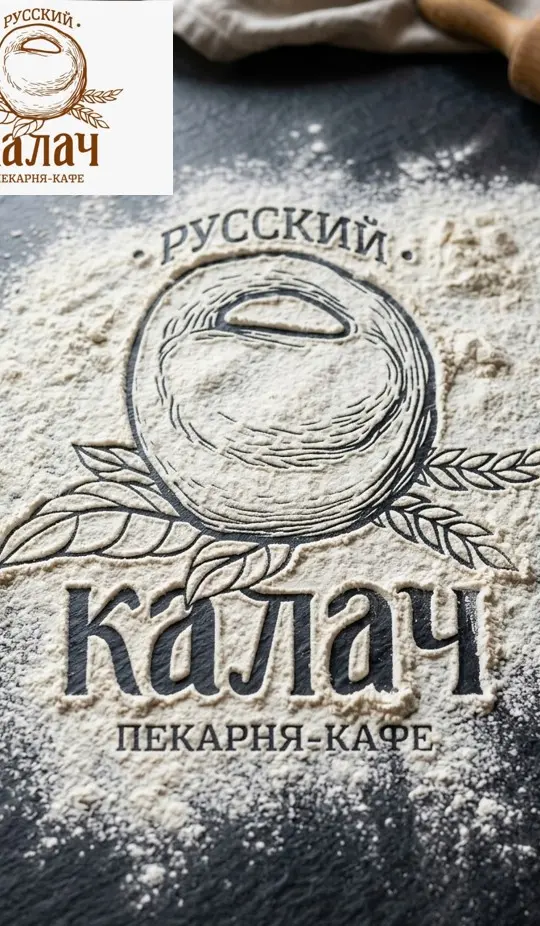 Логотип из муки
