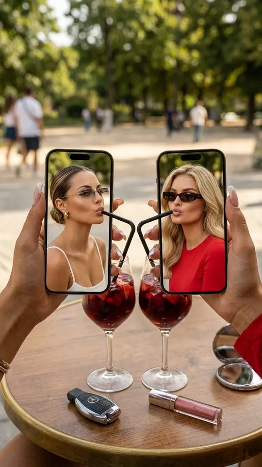 Подруги и коктейли