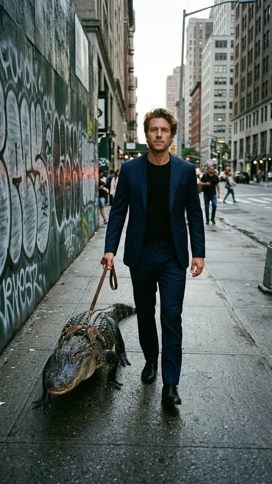 С крокодилом в городе