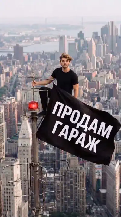Флаг на шпиле: Продам гараж