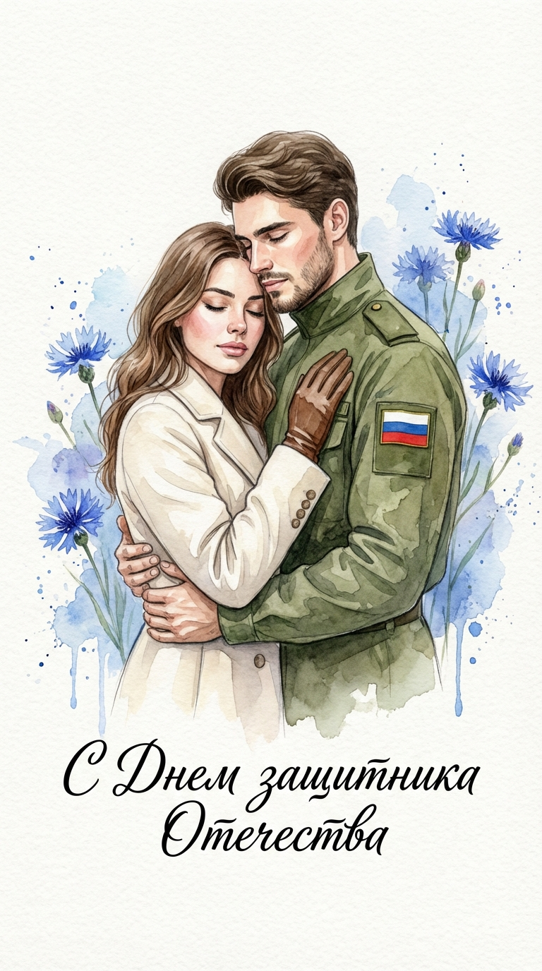 Открытка к 23 февраля 1