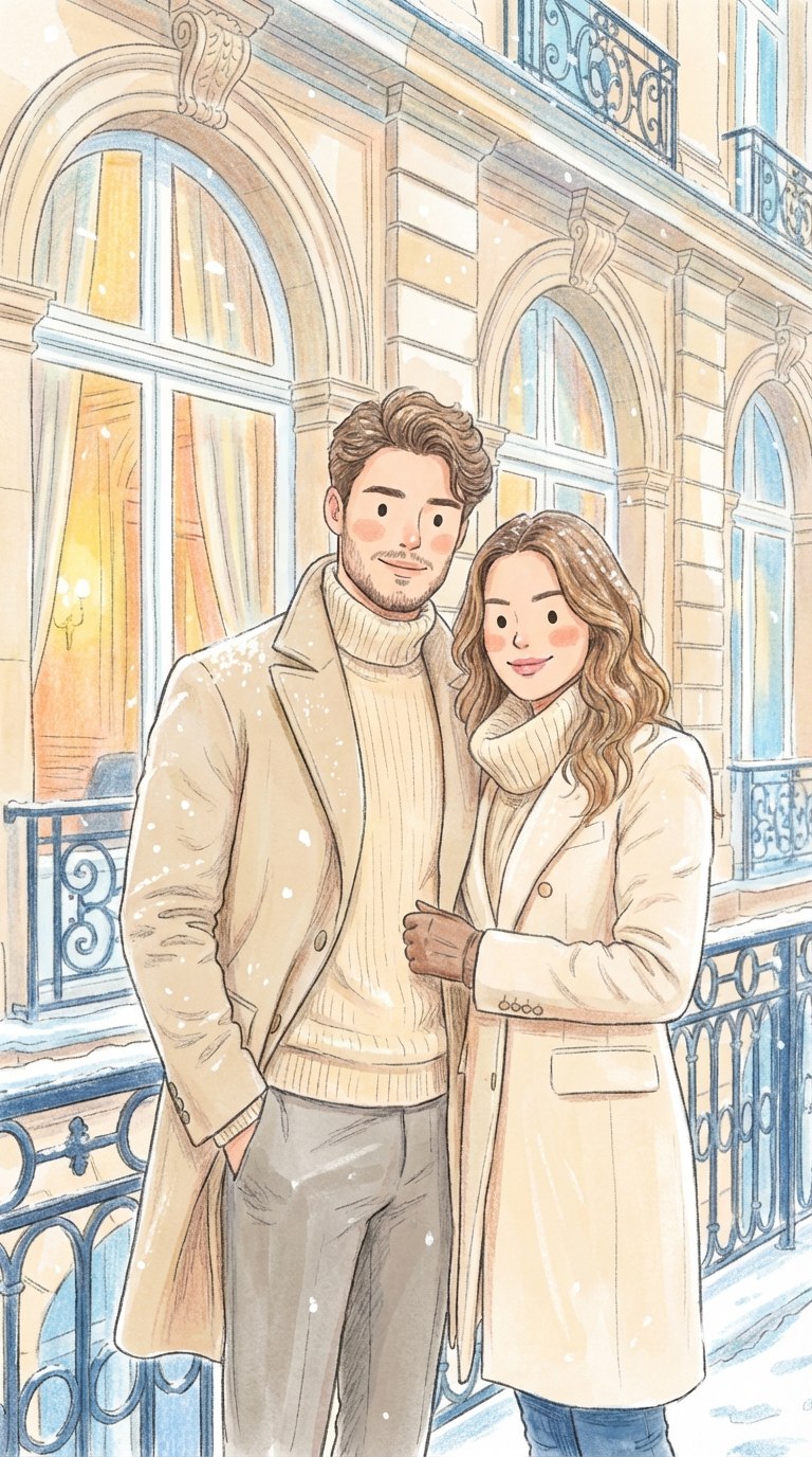 Рисунок карандашом с акварелью