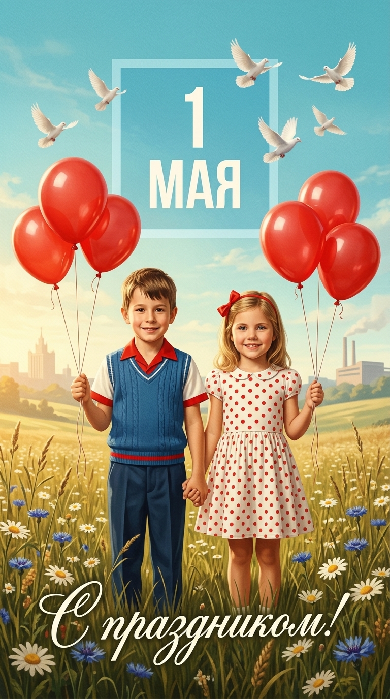 Открытка к 1 мая 3