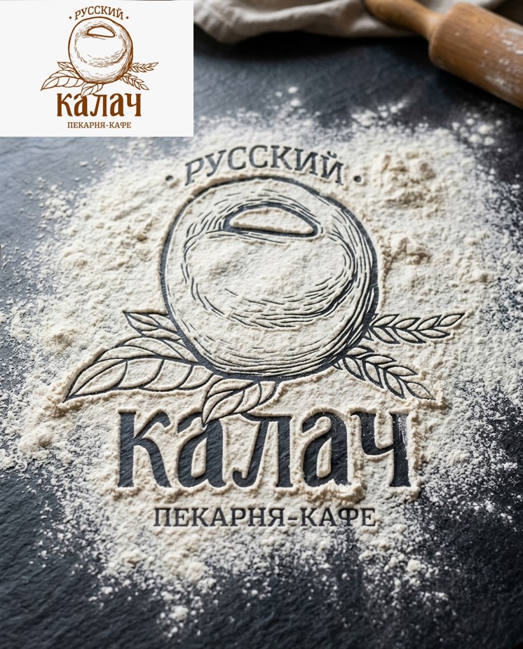 Логотип из муки