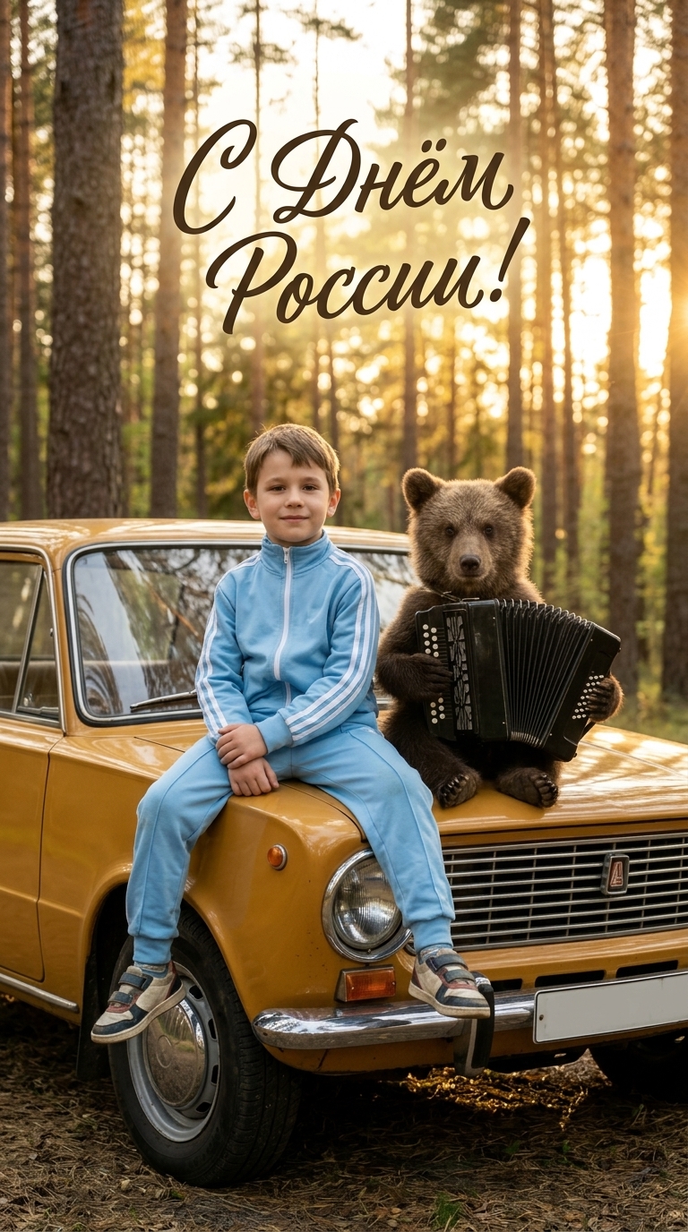 Открытка ко Дню России 7