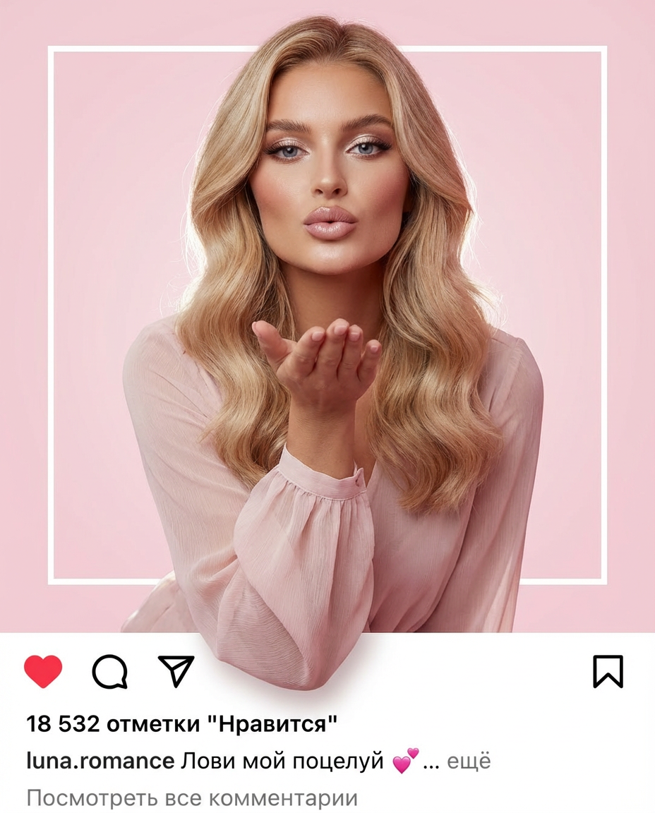 Воздушный почелуй из Instagram