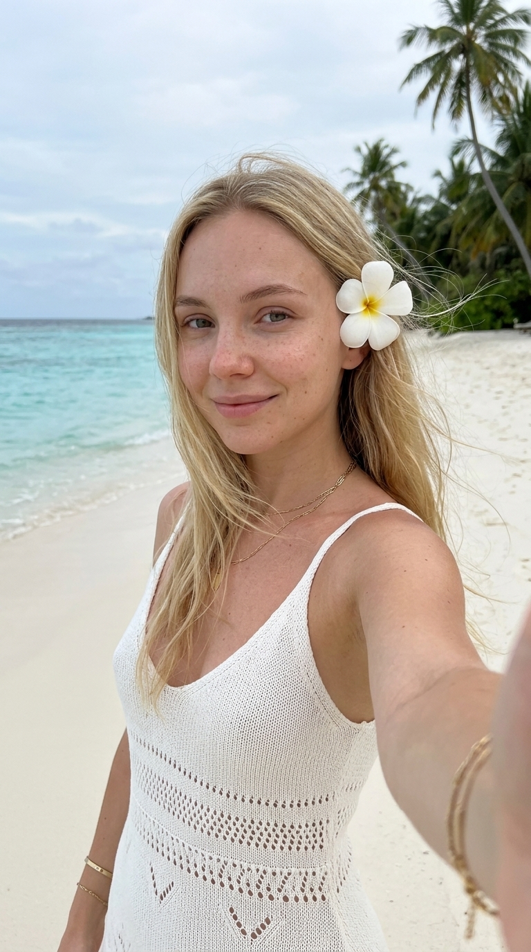 Селфи на пляже