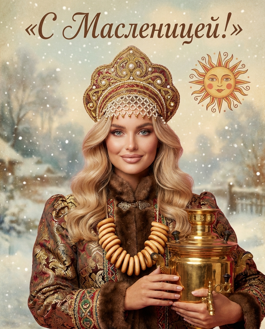 Открытка на Масленицу 3