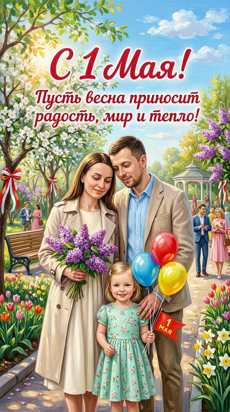 Открытка к 1 мая 5