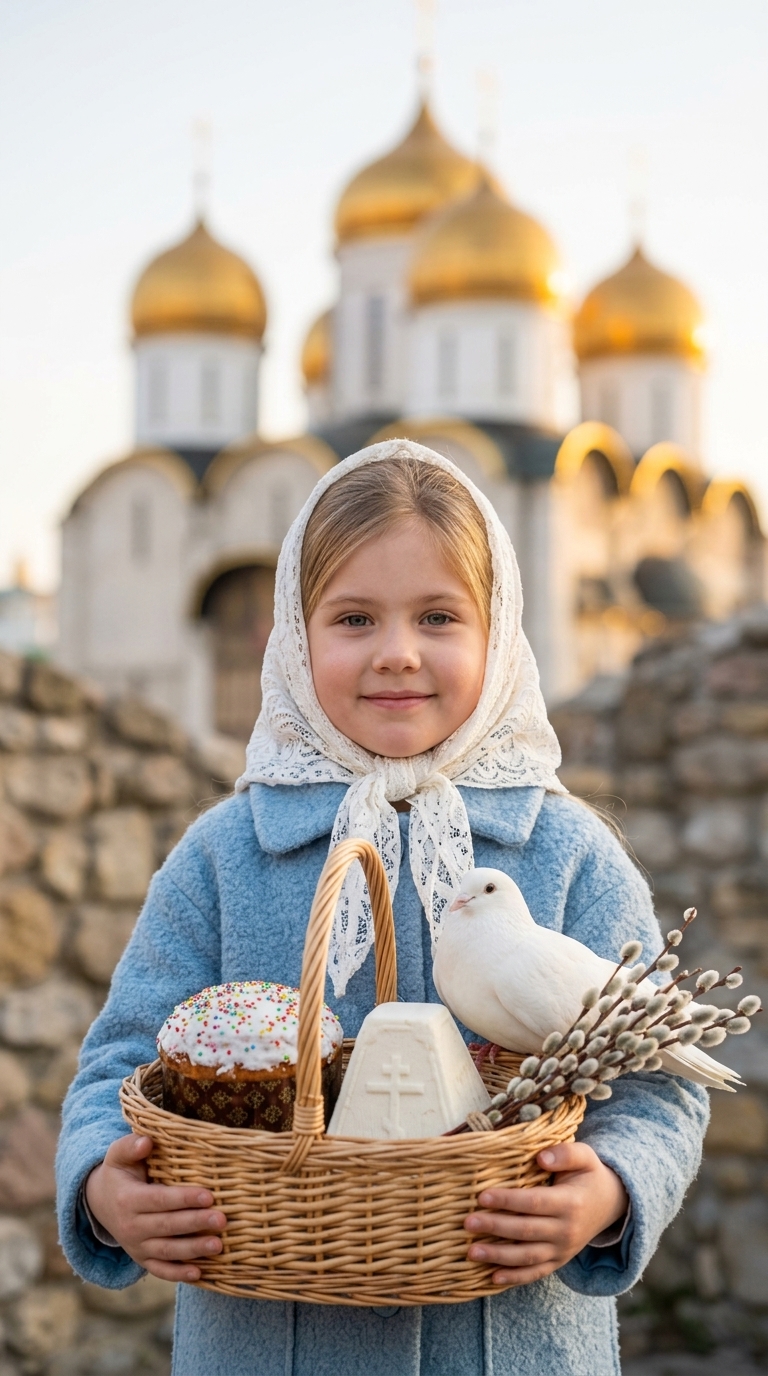 Девочка с корзиной