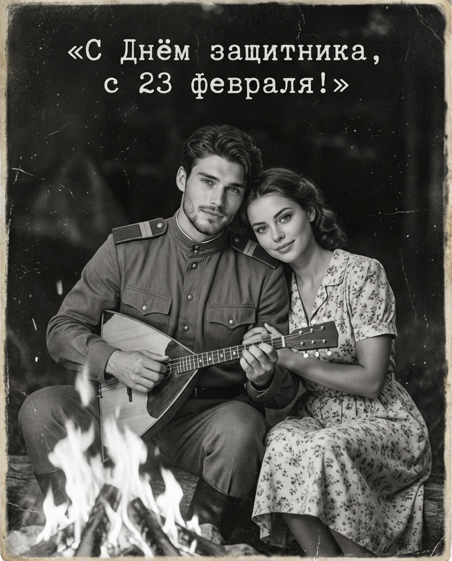 Открытка к 23 февраля 10