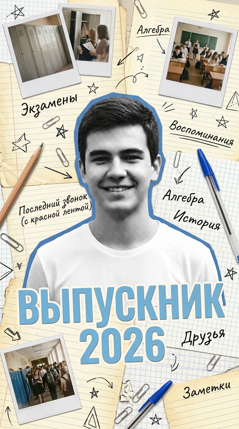 Коллаж выпускной для парня