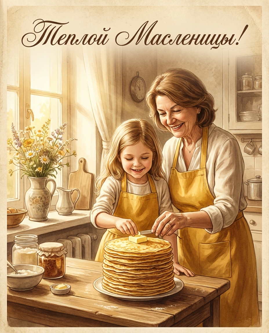 Открытка на Масленицу 4