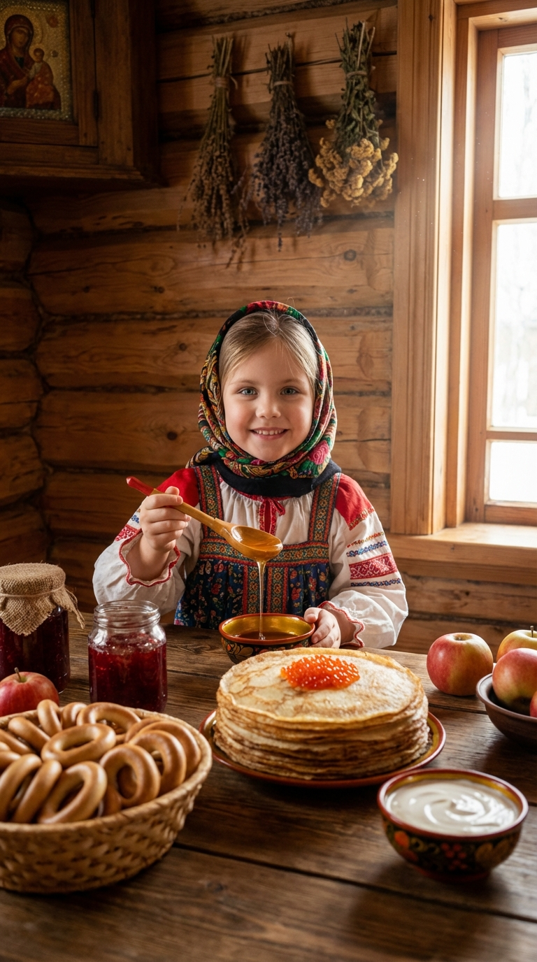 Девочка на Масленицу