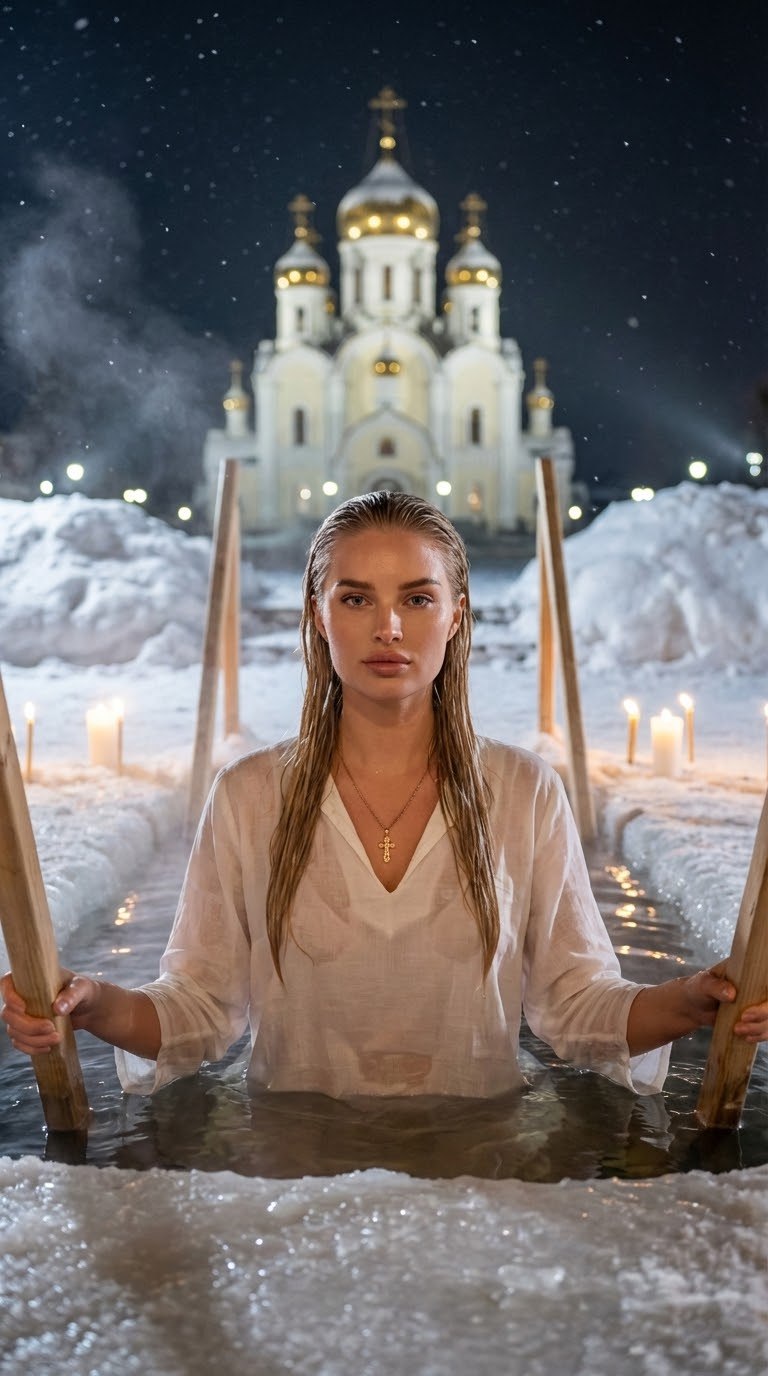 Купание в проруби 2
