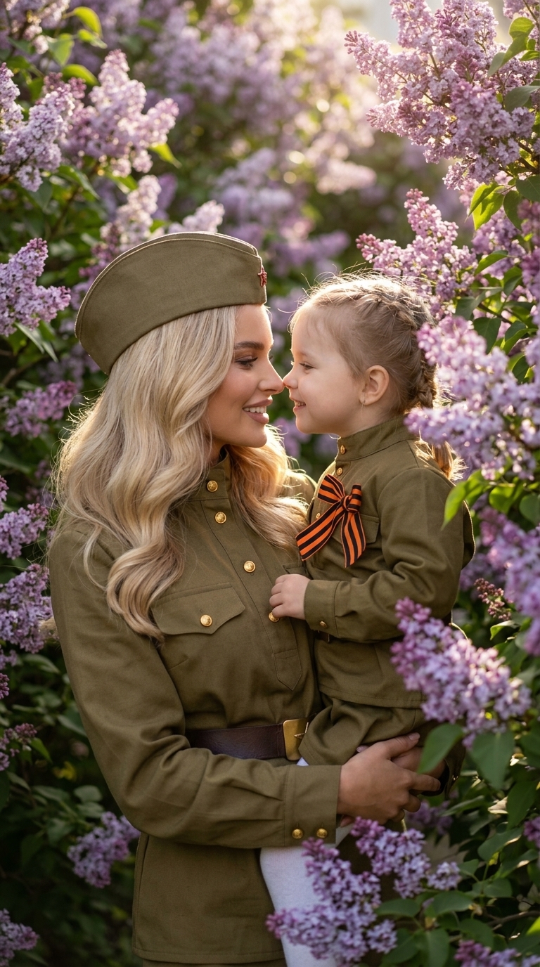 В кустах сирени